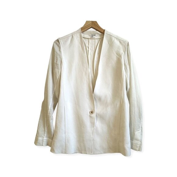 Helmut Lang Torsion‎ White Cutout Blazer, Size 4 - Picture 2 of 16